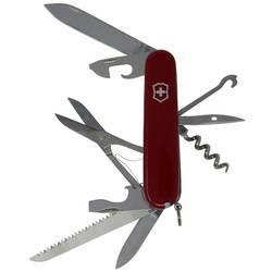 Švajčiarsky vreckový nožík Victorinox HUNTSMAN 1.3713 počet funkcií 15, červená