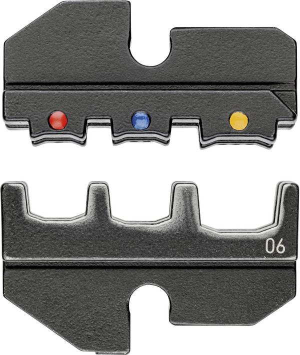 Knipex  97 49 06 krimpovací nástavec izolované kabelové koncovky , izolované zástrčky , izolované dotykové zástrčky   0.5 do 6 mm²   Vhodné pro značku (kleště) Knipex 97 43 200, 97 43 E, 97 43 E AUS, 97 43 E UK, 97 43 E US