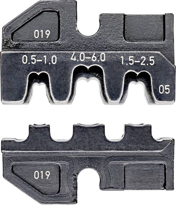 Knipex  97 49 05 krimpovací nástavec neizolované otevřené zástrčky  Vhodné pro kleště šířka zástrčky 2,8/6,3 mm 0.5 do 6 mm²   Vhodné pro značku (kleště) Knipex 97 43 200, 97 43 E, 97 43 E AUS, 97 43 E UK, 97 43 E US