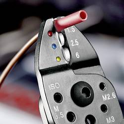 Krimpovacie kliešte izolované káblové koncovky, izolované zástrčky Knipex 97 21 215, 0.75 do 6 mm²