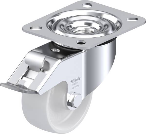 Blickle 481457 LE-PO 75G-FI Otočné kolečko s brzdou Ø kola: 75 mm nosnost (max.): 150 kg 1 ks