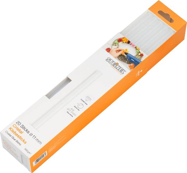 Steinel 048419 lepicí tyčinky 11 mm 250 mm transparentní 500 g 20 ks