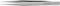 Stříbrná precizní pinzeta z nerezové oceli, zobrazená z boku, s nápisem 'Knipex 82 22 04 Nerezová ocel'.