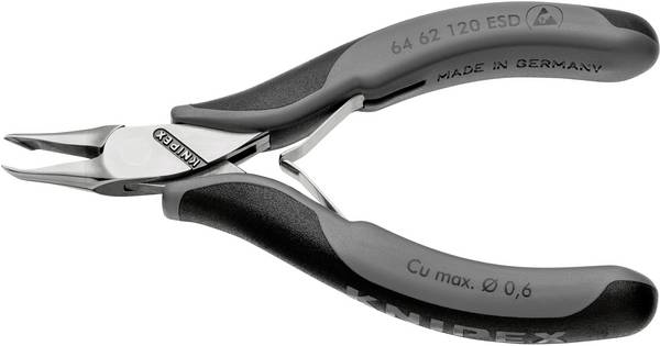 Knipex  64 62 120 ESD pro elektroniku a jemnou mechaniku čelní štípací kleště s fazetou  120 mm