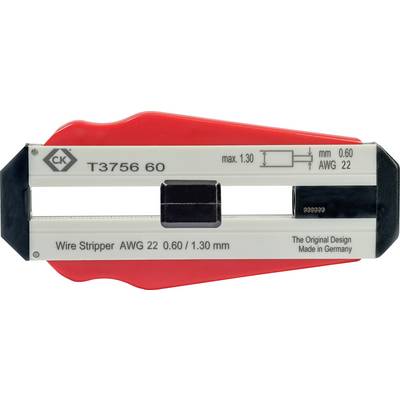 Odizolovací kleště s červeným držadlem, modelové číslo T3756 60. Vhodné pro kabely o průměru 0,60/1,30 mm, vyrobeno v Německu.