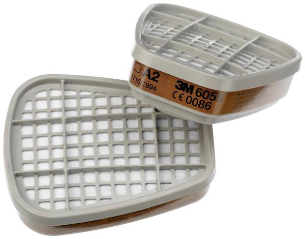 3M 6055 Plynový a kombinovaný filtr 6055 Třída filtrace/Ochranné stupně: A2 4 pár