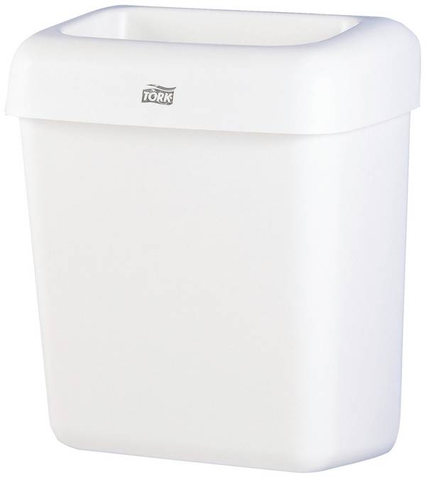 TORK System B2 226100 odpadkový koš, 20 l, plast, (š x v x h) 322 x 430 x 205 mm, bílá, s držákem na stěnu, 1 ks