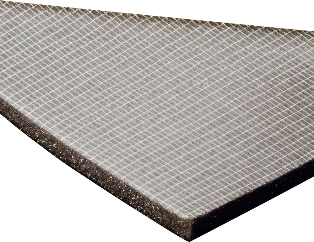 Trojúhelníkový výřez jemného, síťovitého filtru s bílým mřížkovým vzorem na šedém pozadí.