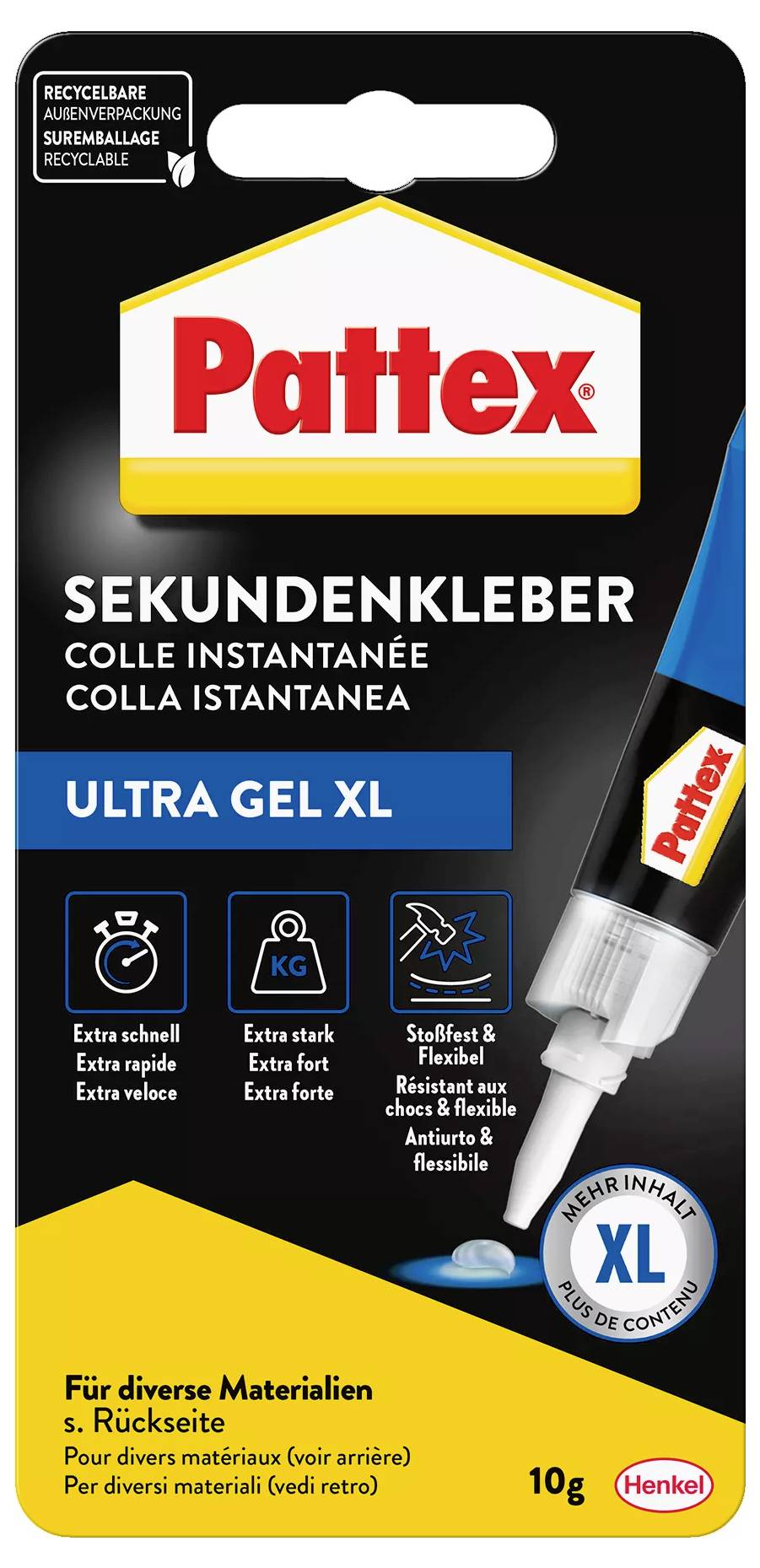 Pattex Ultra Gel vteřinové lepidlo PSG4C 10 g-2