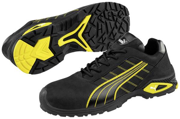 PUMA Safety Sicherheitshalbschuh S3 AMSTERDAM Gr.46 schwarz/gelb, Nubukleder, Alukappe 642710263000046  bezpečnostní obuv S3, velikost (EU) 46, černožlutá, 1 pár