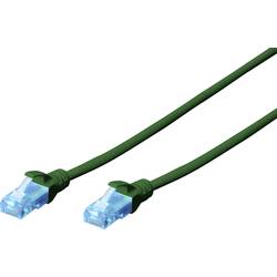 Sieťový prepojovací kábel RJ45 Digitus DK-1511-030/G, CAT 5e, U/UTP, 3.00 m, zelená
