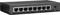 Černý ethernetový switch s osmi porty, číslovanými od 1 do 8. Vpravo se nachází konektor pro napájení DC 5V.