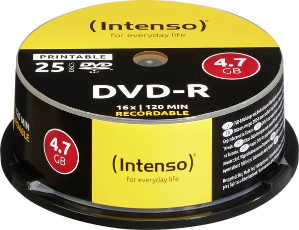 Intenso 4801154 DVD-R 4.7 GB 25 ks vřeteno s potiskem