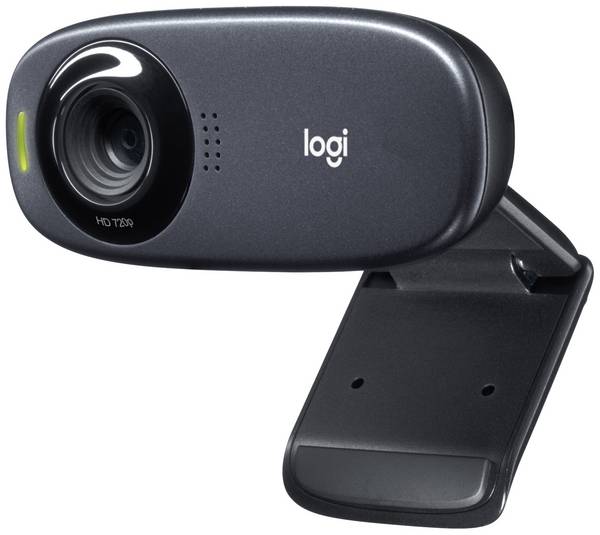 Logitech C310 HD webkamera, 1280 x 720 Pixel, stojánek, upínací uchycení