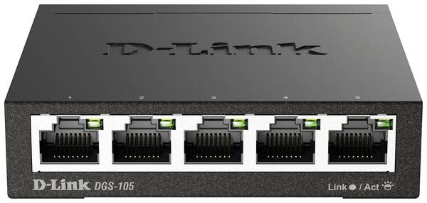 D-Link DGS-105/E DGS-105 síťový switch 5 portů 1 GBit/s