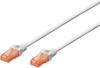 Digitus DK-1611-005/WH RJ45 síťové kabely, propojovací kabely CAT 6 U/UTP 0.50 m bílá bez halogenů 1 ks