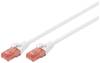 Digitus DK-1617-020/WH RJ45 síťové kabely, propojovací kabely CAT 6 U/UTP 2.00 m bílá bez halogenů 1 ks