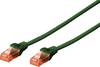 Digitus DK-1617-030/G RJ45 síťové kabely, propojovací kabely CAT 6 U/UTP 3.00 m zelená 1 ks