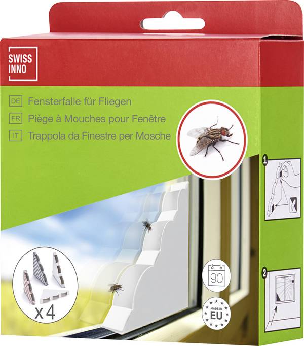 Swissinno Natural Control dekor 1 463 202 mucholapka lepicí fólie   různé barvy tříděné 4 ks