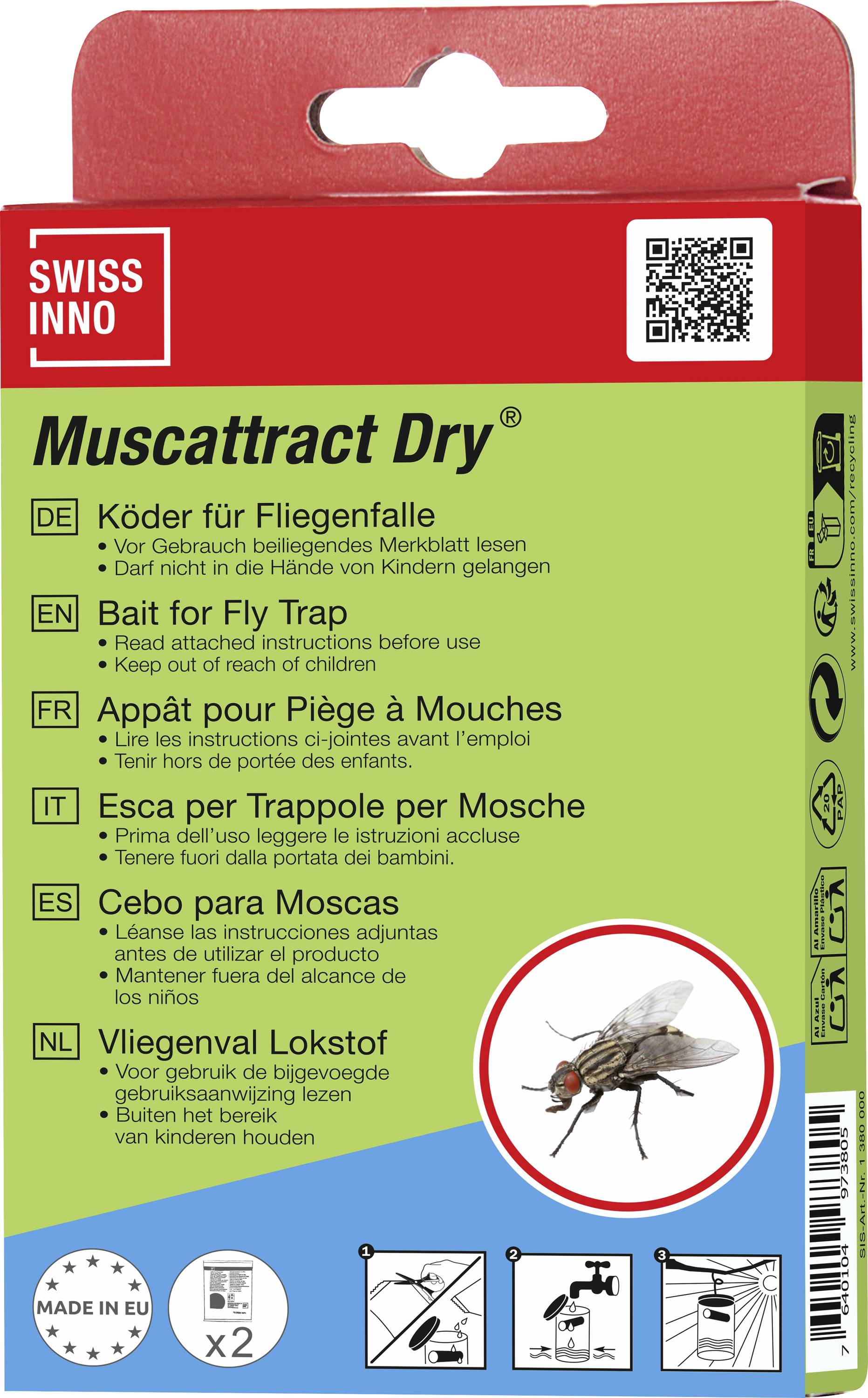 Swissinno 1 380 001KN Köder Natural Control náhradní kodér Vhodný pro značku (odpuzovače) Swissinno Fliegenfalle Natural Control Outdoor 2 ks