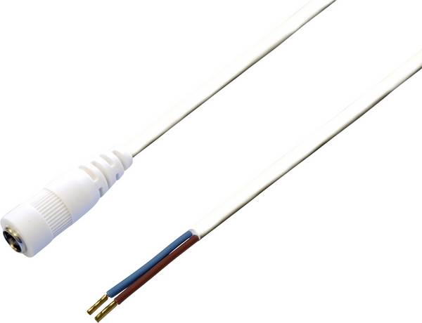BKL Electronic 072097 nízkonapěťový připojovací kabel nízkonapěťová zásuvka - kabel s otevřenými konci 5.5 mm 5.5 mm 2.1 mm 2.50 m 1 ks