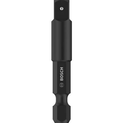 Šroubovací bit Bosch je černý a má šestihranný design s logem Bosch uprostřed. Ideální pro šroubovací práce.