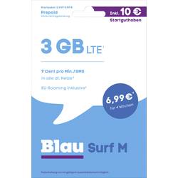 Modrý startovací balíček Surf M Prepaid