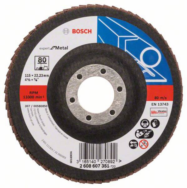 Bosch Accessories 2608607351 2608607351 vějířovitý brusný kotouč Průměr 115 mm    1 ks