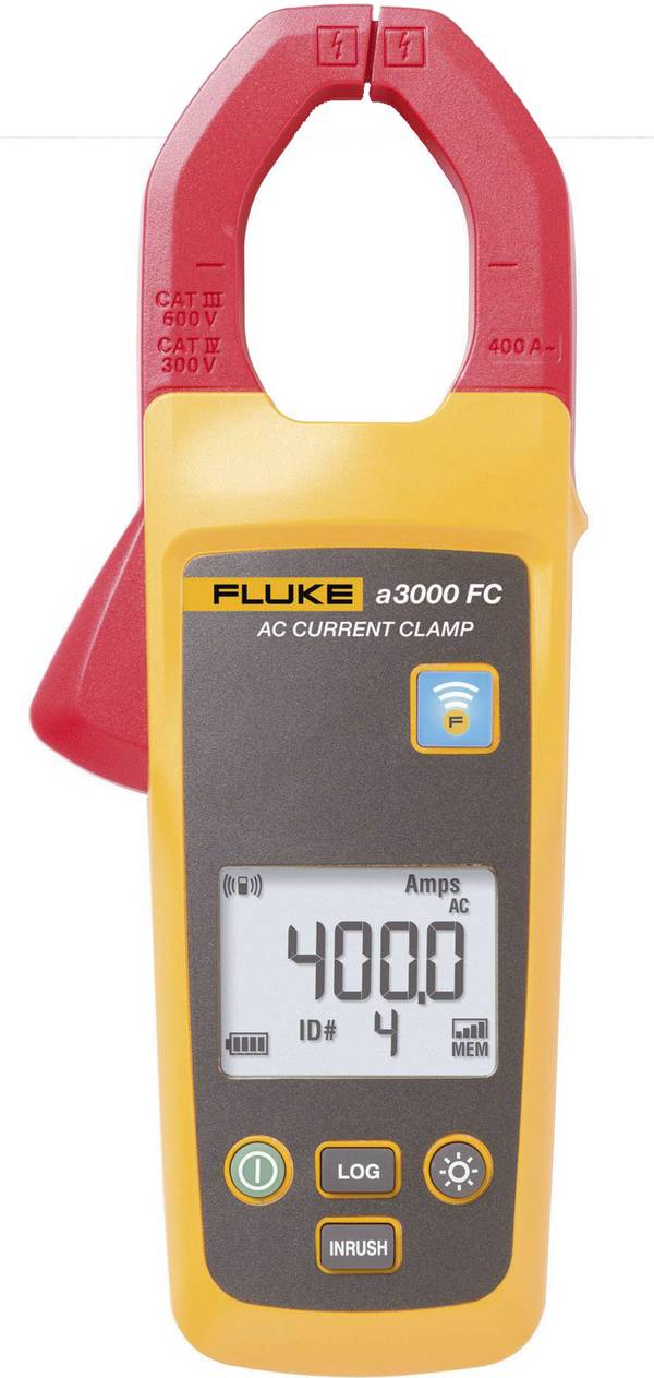 Fluke FLK-a3000 FC digitální proudové kleště, datalogger, CAT III 600 V, Displej (counts): 4000