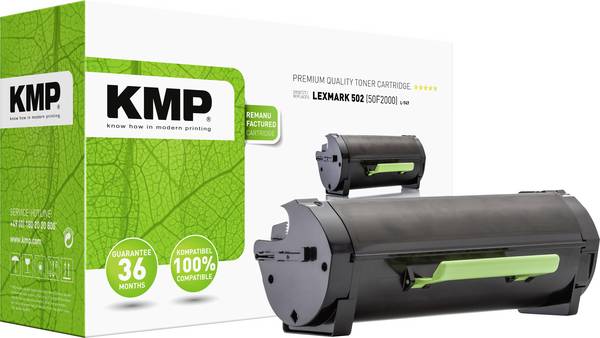 KMP Toner náhradní Lexmark 502, 50F2000 kompatibilní  černá 2000 Seiten L-T47 1396,0000