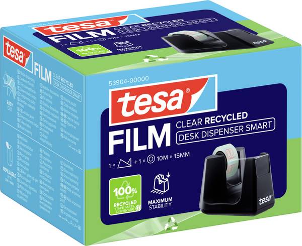 tesa  53904-00000-01 Desk tape dispenser tesa Easy Cut® černá  1 ks