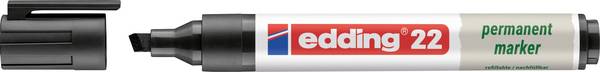 Edding edding 22 permanent marker EcoLine 4-22001 permanentní popisovač  černá Vodotěsné: Ano