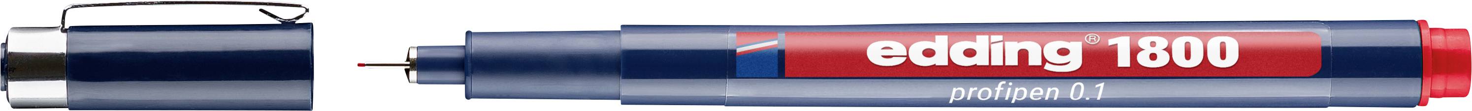 Edding 1800 profipen 0,1 4-180001002 popisovač červená 0.25 mm 1 ks
