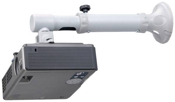 Neomounts BEAMER-W050SILVER držák projektoru na zeď naklápěcí, otočný  Vzdálenost od stěny (max.): 47 cm stříbrná