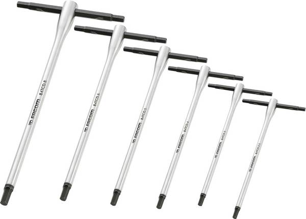 Facom 84TCD.J6 inbus sada klíčů 2.5 mm, 3 mm, 4 mm, 5 mm, 6 mm, 8 mm   6dílná
