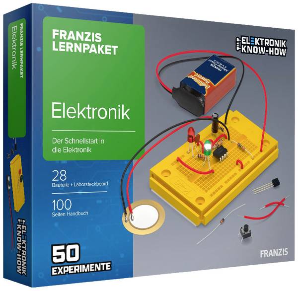 FRANZIS 65272 Lernpaket Elektronik elekronika výuková sada, od 14 let
