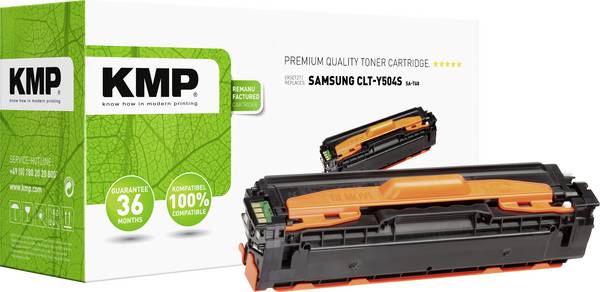 KMP Toner kompatibilní náhradní Samsung CLT-Y504S náplň do tiskárny žlutá 1800 Seiten SA-T60