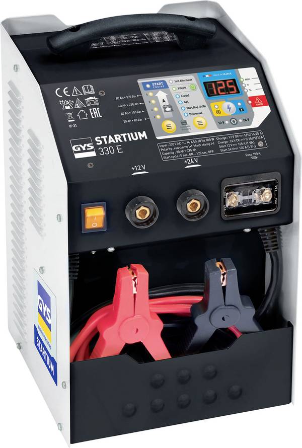 nabíječka autobaterie, systém pro rychlé startování auta GYS STARTIUM 330E 12 V, 24 V