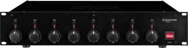 Monacor STA-850D PA zesilovač Výkon RMS na kanál při odporu 4 ohmy: 50 W