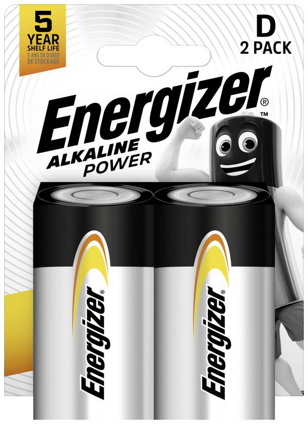 Energizer Power LR20 baterie velké mono D alkalicko-manganová  1.5 V 2 ks