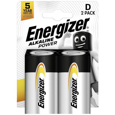 Energizer Power LR20 baterie velké mono D alkalicko-manganová  1.5 V 2 ks