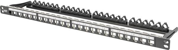 Digitus DN-91422 24 portů síťový patch panel 483 mm (19") Kabel 0.5 U vícebarevná neosazený