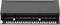 Černý patch panel s dvanácti číslovanými ethernetovými porty, vhodný pro správu kabeláže v síťových systémech.