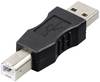 adaptér USB 2.0 Renkforce [1x USB 2.0 zástrčka A - 1x USB 2.0 zástrčka B], černá
