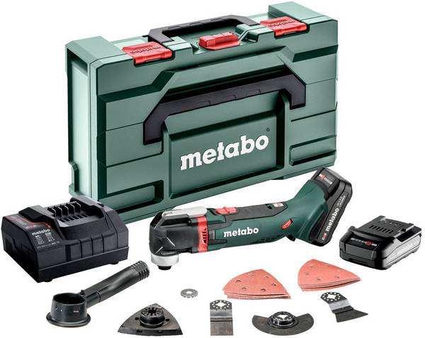 Metabo MT 18 LTX Compact multifunkční nářadí vč. 2x aku, vč. příslušenství, kufřík, 15dílná, 18 V, 2 Ah, 613021510