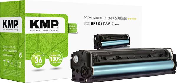 KMP Toner náhradní HP 312A, CF381A kompatibilní  azurová 2700 Seiten H-T190 2528,0003