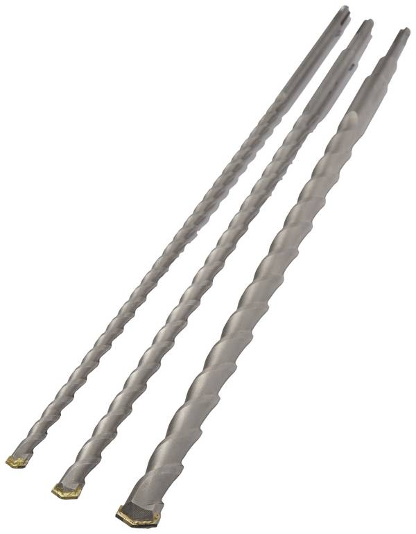 AVIT AV08014 tvrdý kov prorážecí vrtáky 3dílná 12 mm, 16 mm, 24 mm Celková délka 1000 mm SDS plus 1 ks