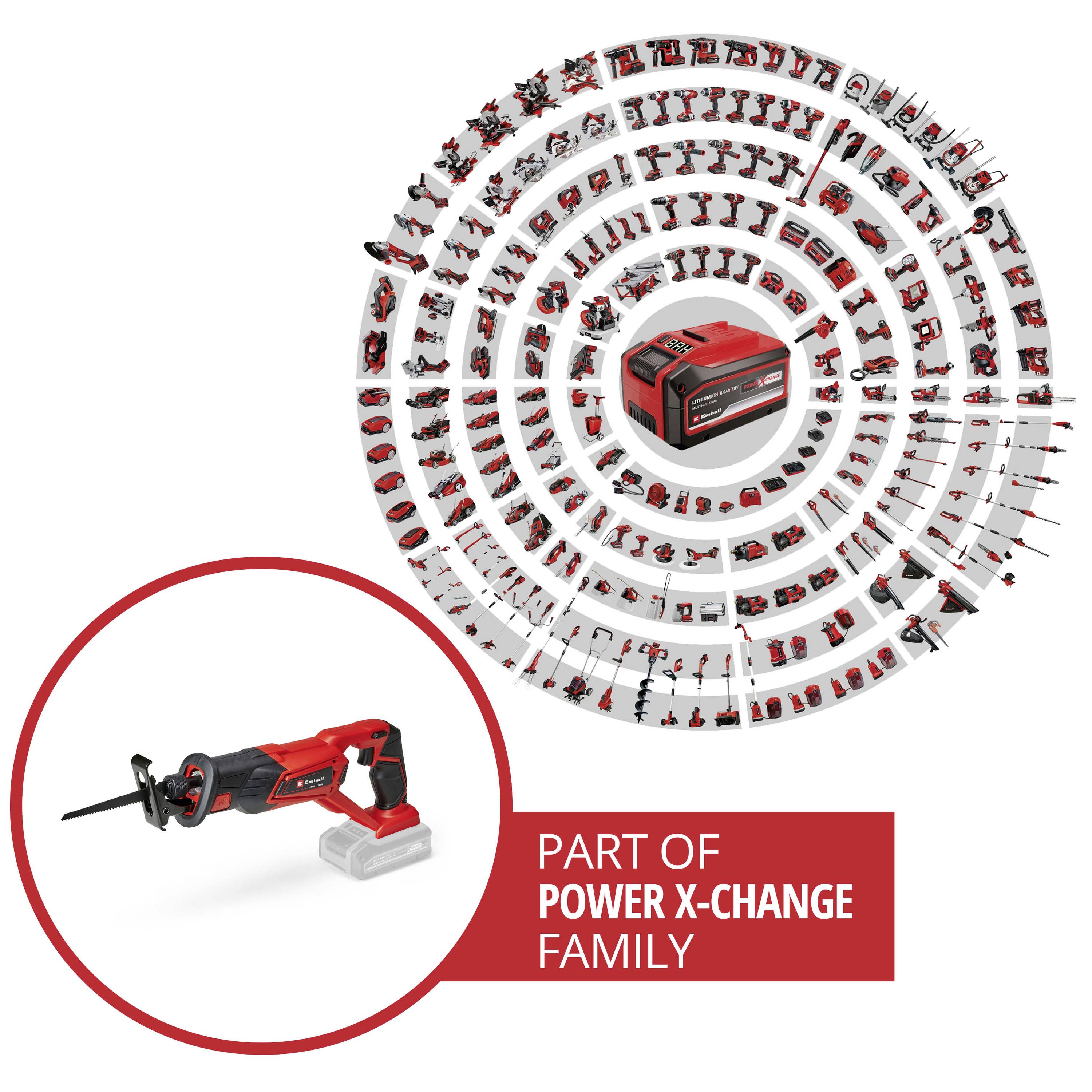 Einhell Power X-Change TE-AP 18 Li - Solo akumulátorová šavlová pila, bez akumulátoru, 18 V, 4326300-3
