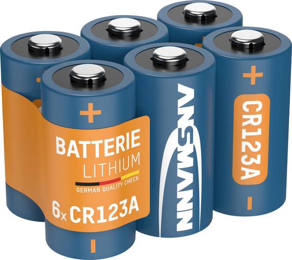 Ansmann CR123 fotobaterie CR-123A lithiová 1375 mAh 3 V 6 ks