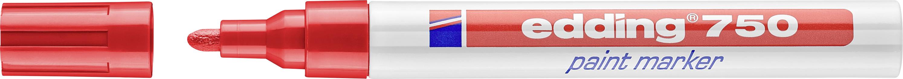 Edding 750 paint marker 4-750002 popisovač na laky červená 2 mm, 4 mm